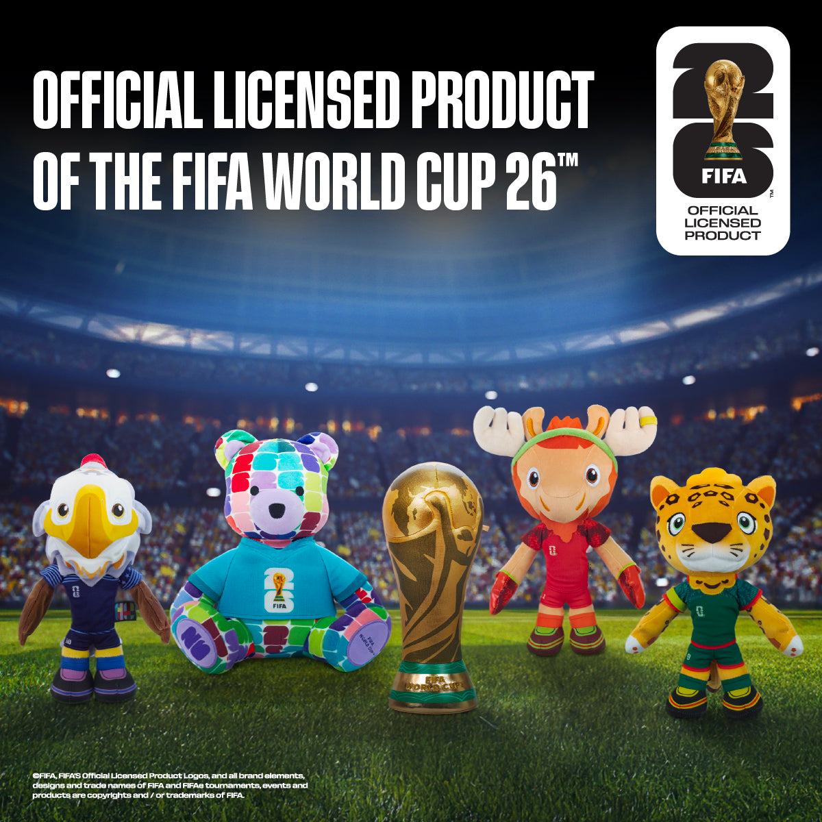 FIFA World Cup 2026 10-Inch Colorful Bear Plush - Image 2