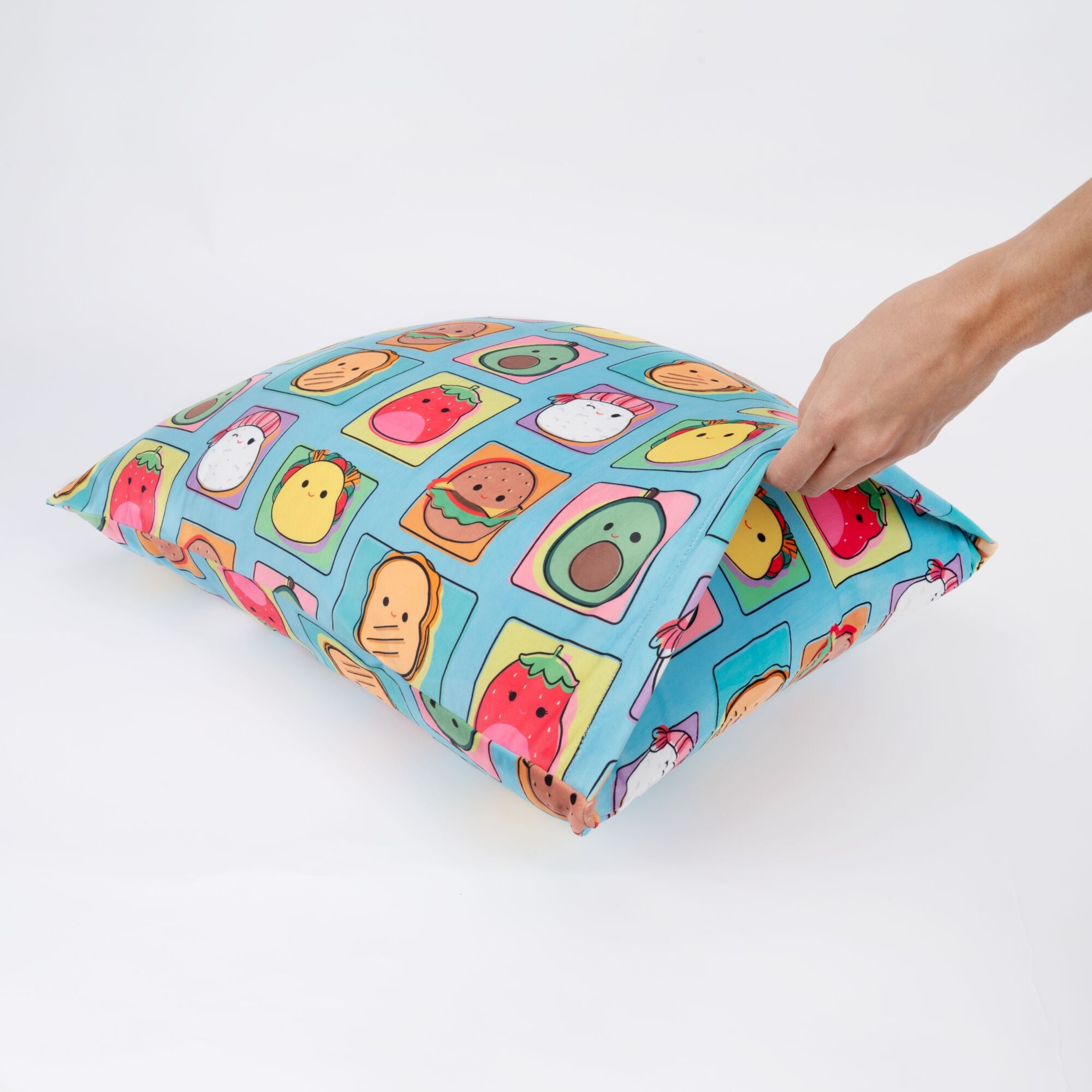 ??Total Foodies?? Teal SquishPillow Pillowcase (Standard) - Image 4