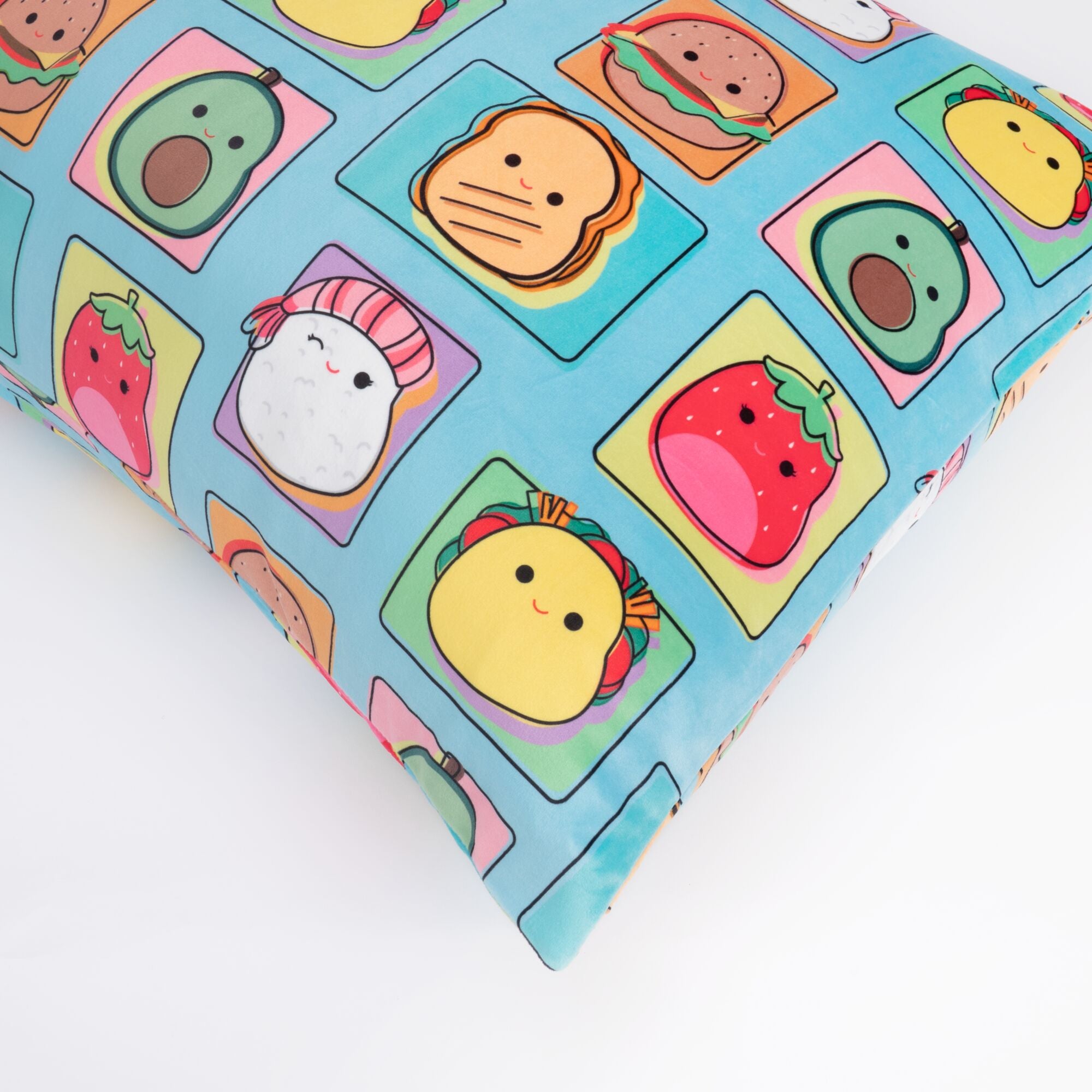 ??Total Foodies?? Teal SquishPillow Pillowcase (Standard) - Image 5