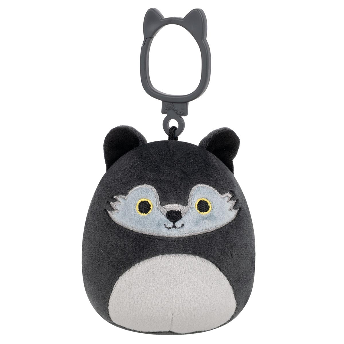 3.5-Inch Dmitri the Dark Grey Wolf Clip