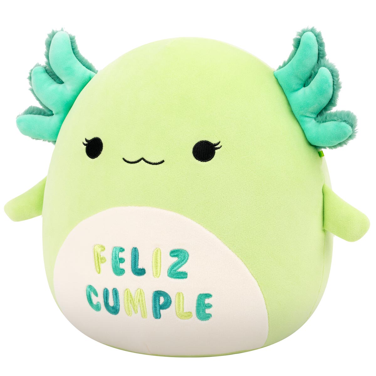 12-Inch Mipsy the Green Axolotl with ??Feliz Cumple?? Embroidery - Image 2