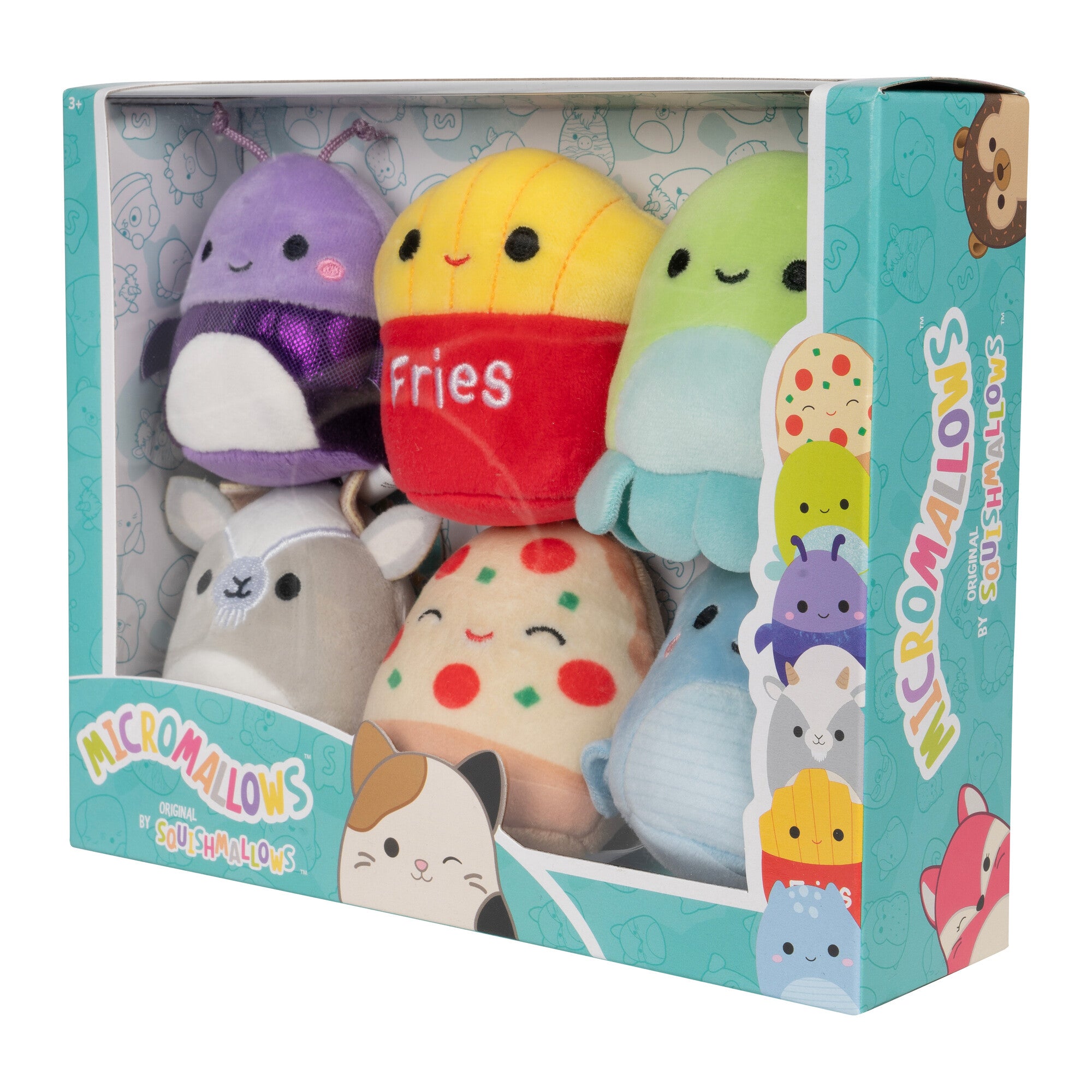 Micromallows 6-Pack ?C Axel Beetle, Lune Loch Ness Monster, Floyd French Fries, Orphie Octopus, Pep Pizza, Walker Goat - Image 10