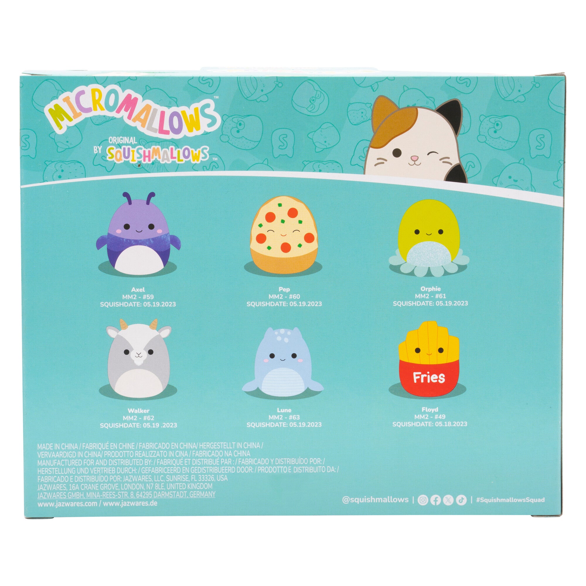 Micromallows 6-Pack ?C Axel Beetle, Lune Loch Ness Monster, Floyd French Fries, Orphie Octopus, Pep Pizza, Walker Goat - Image 11