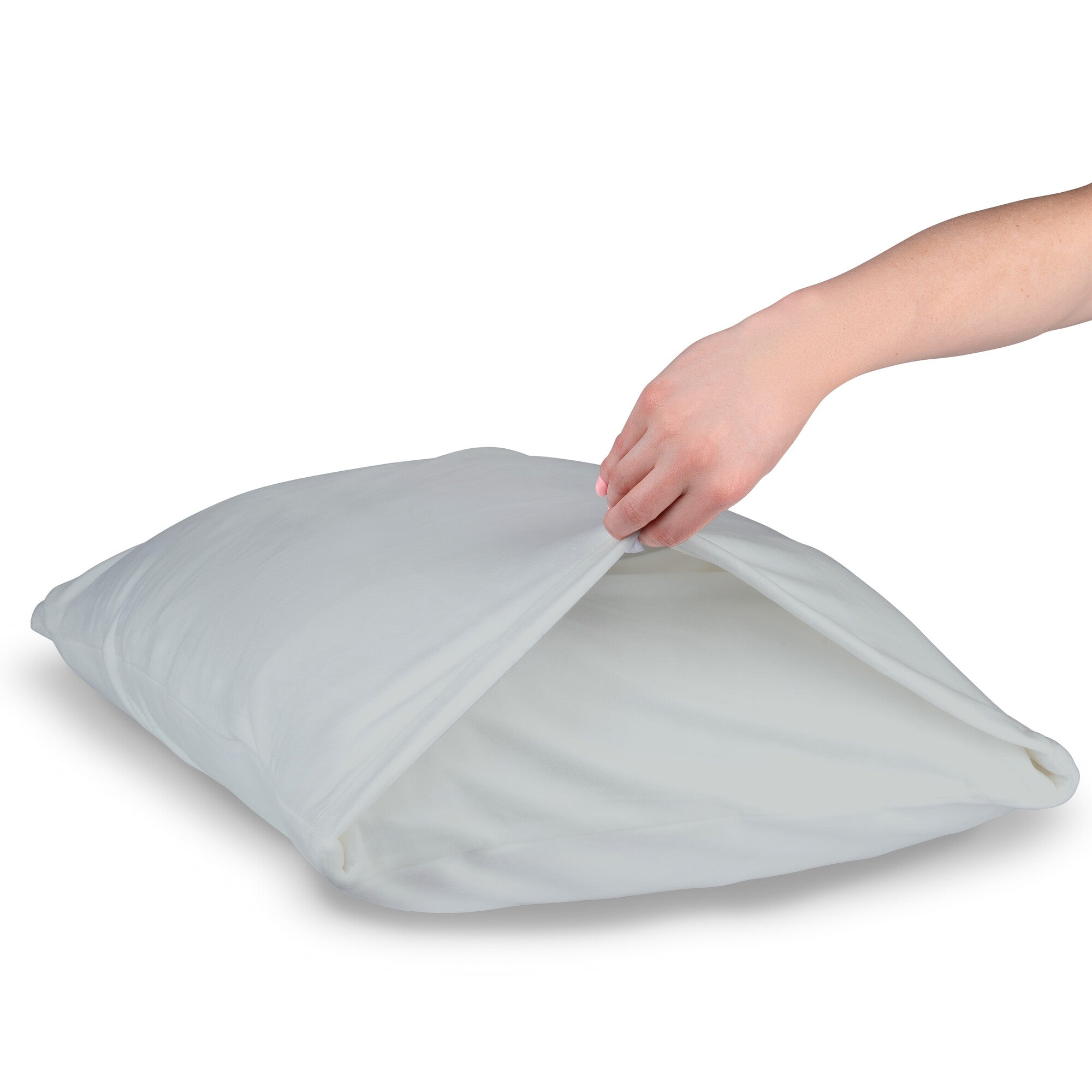 ??Solid Slumber?? Light Grey SquishPillow Pillowcase (Standard Size) - Image 4