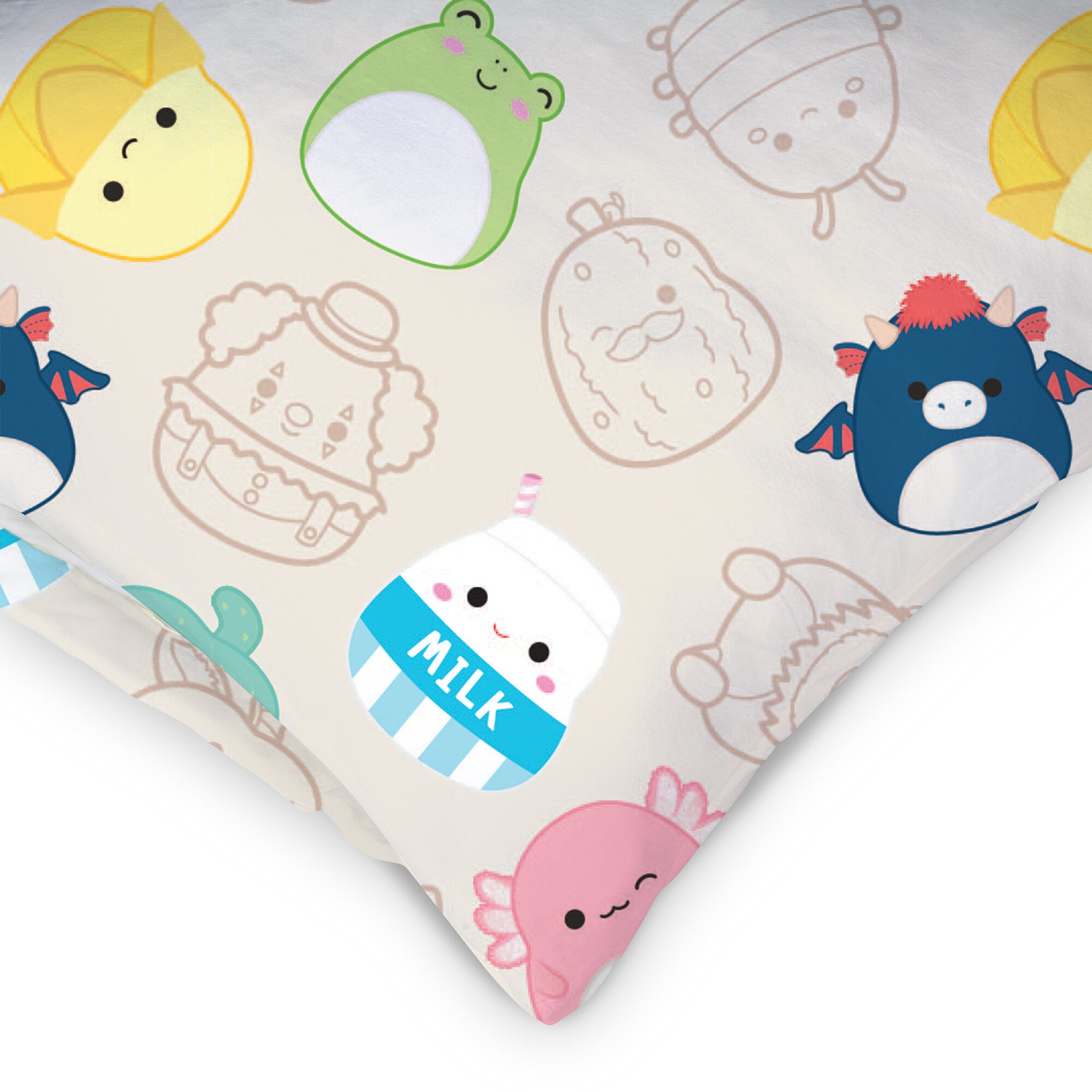 ??Resties Besties?? Tan SquishPillow Pillowcase (Standard Size) - Image 4