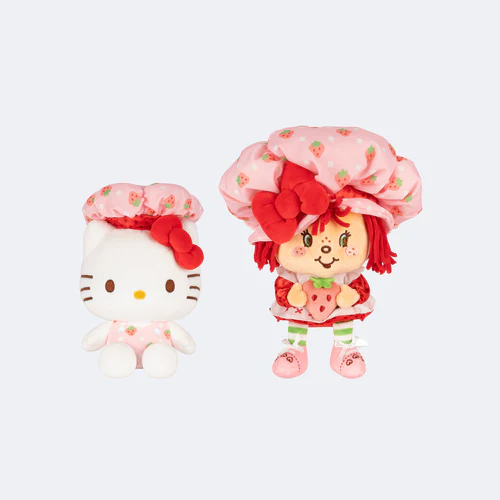 Hello Kitty and Friends 8-Inch Strawberry Shortcake x Hello Kitty Plush 2-Pack